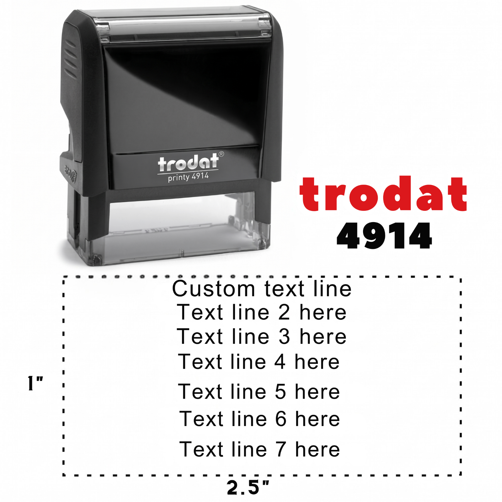 Square Rubber Stamp