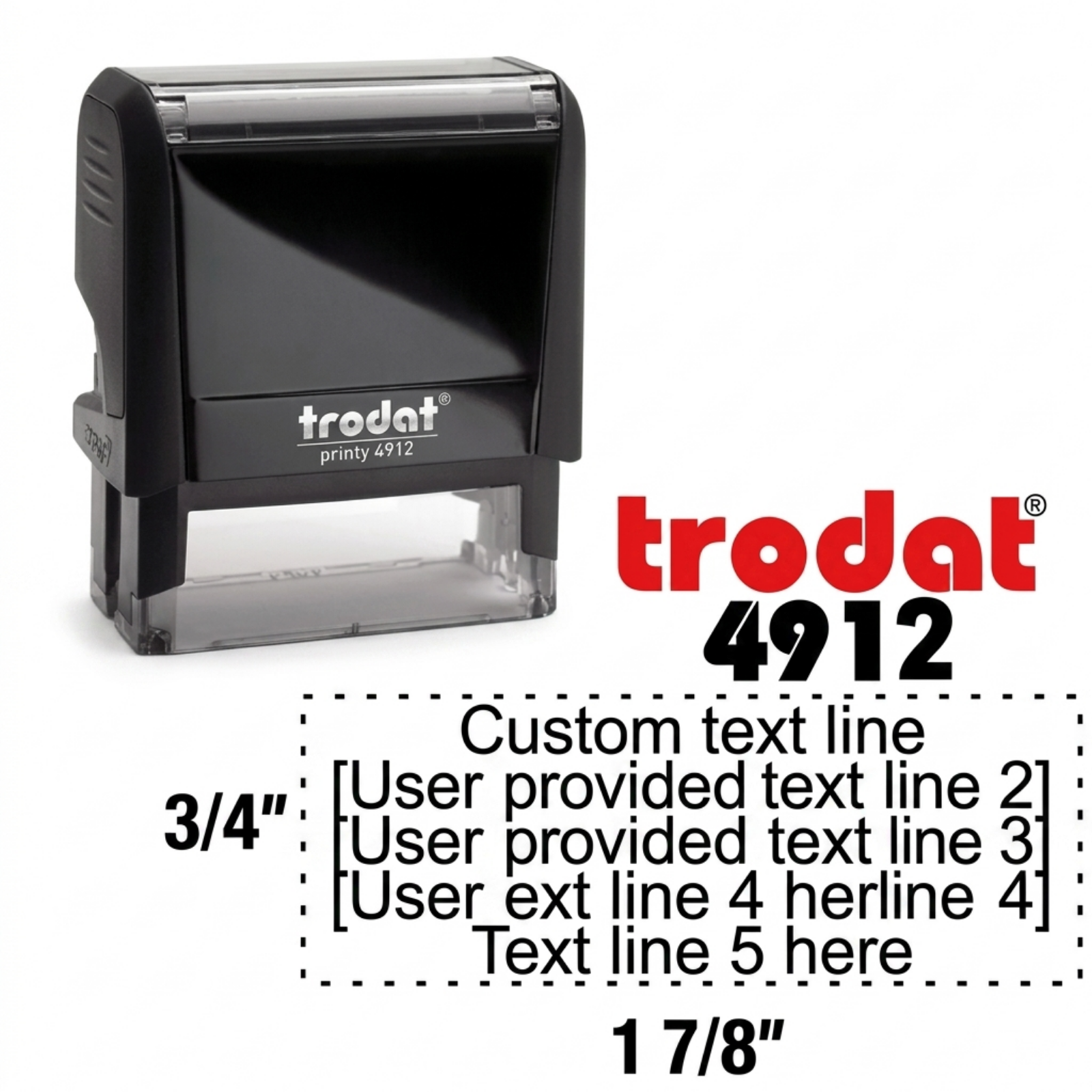 Square Rubber Stamp